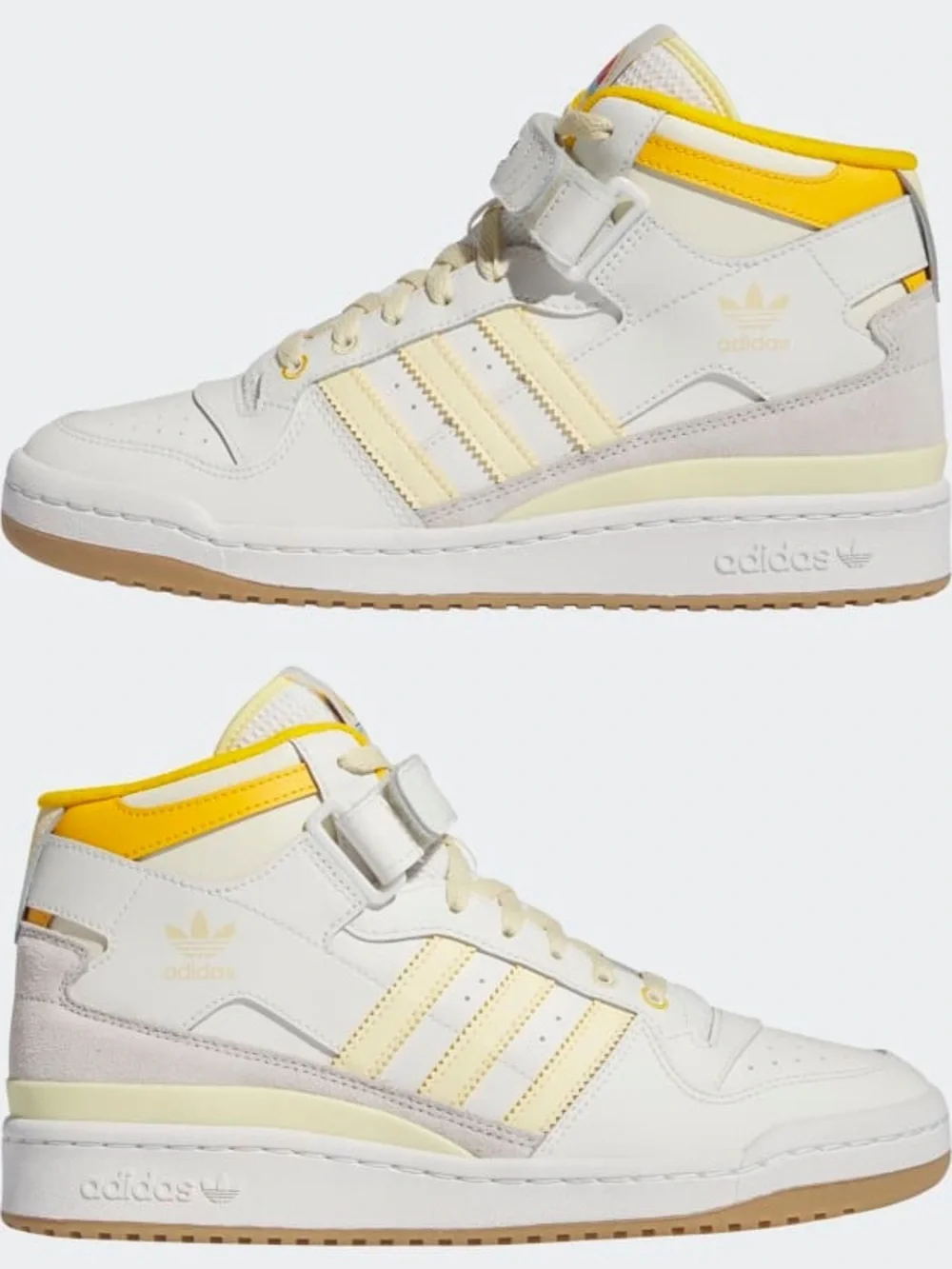 Adidas Originals Forum Mid J Summer Camp Easy Yellow Kid's Athletic Shoes | 5Y